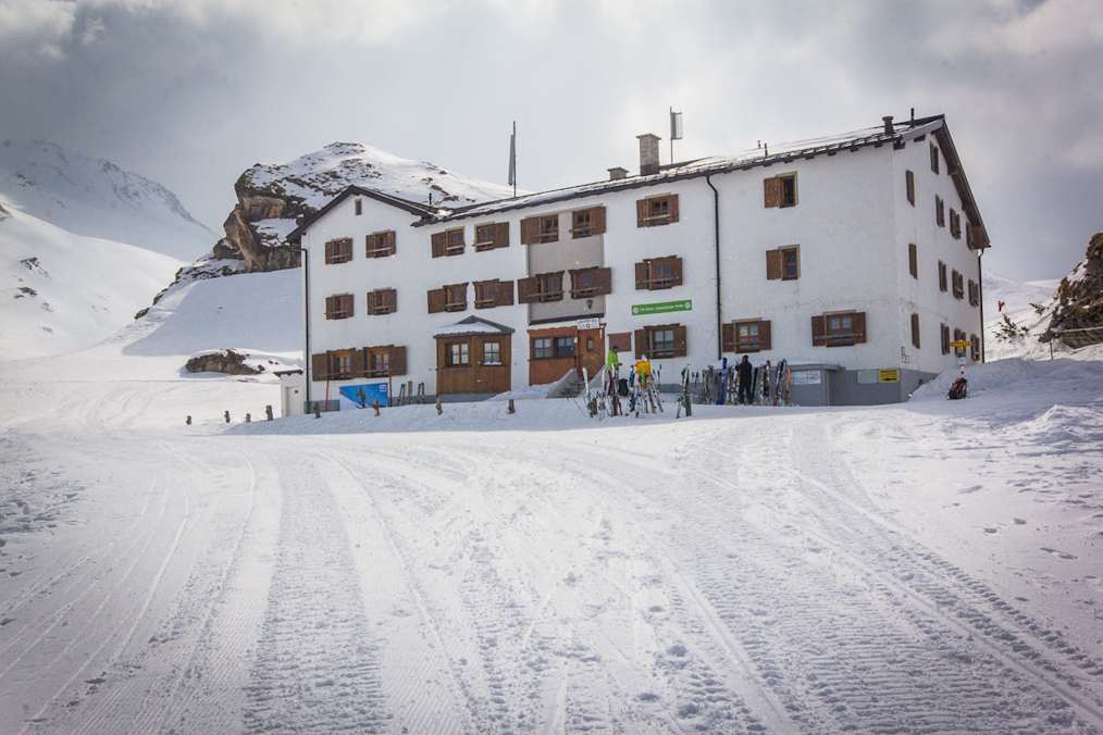 Heidelberger Hütte im Winter