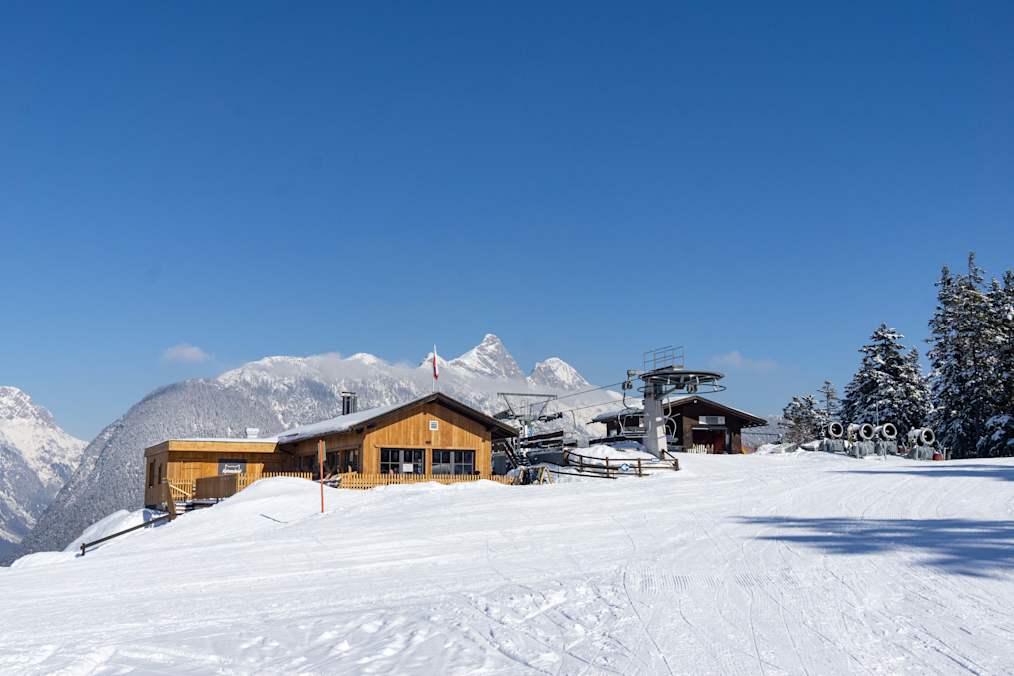 Die Katzenkopfhütte befindet sich direkt am Katzenkopf