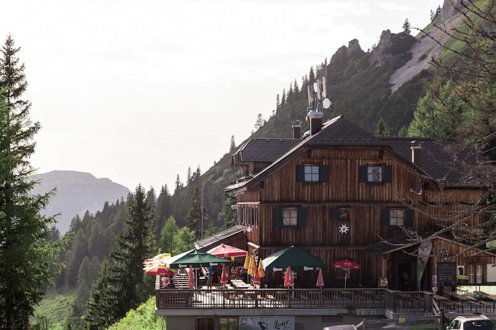 Die Loserhütte im steirischen Salzkammergut