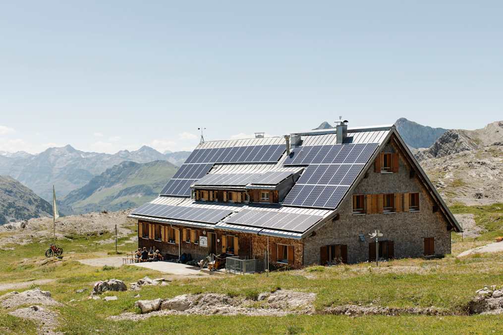 Die Hütte in idyllischer Lage in Vorarlberg