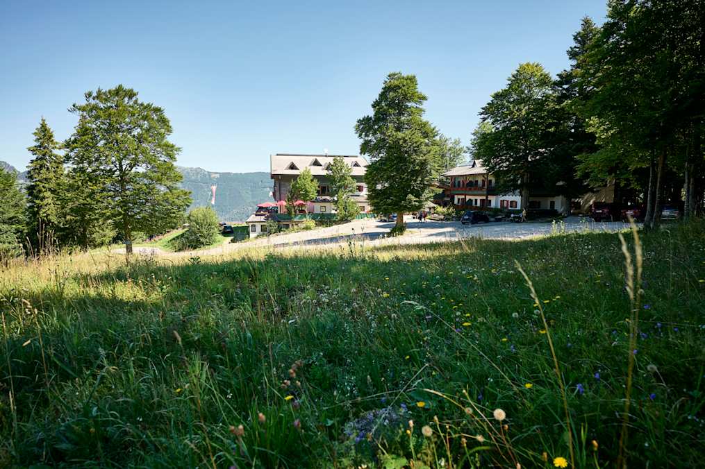 Das Hochberghaus bei Grünau im Almtal im Salzkammergut