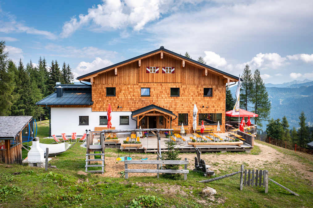 Die Kleinarler Hütte wurde 2022 neu errichtet. 