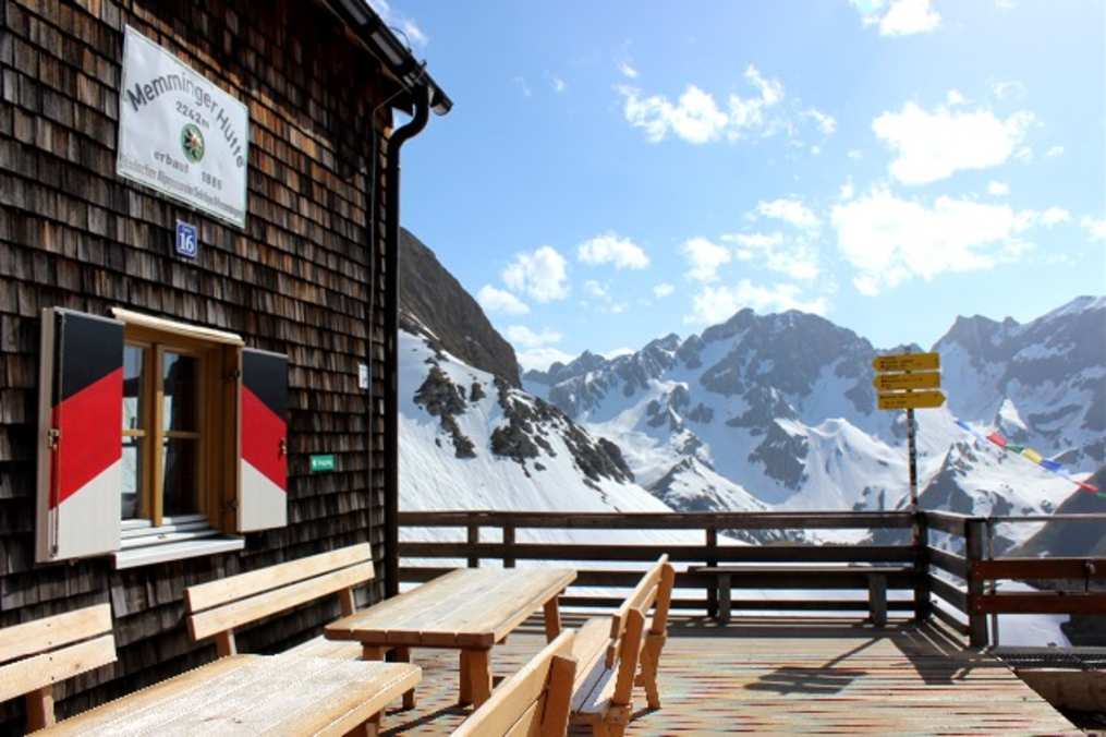 Memminger Hütte - Terrasse