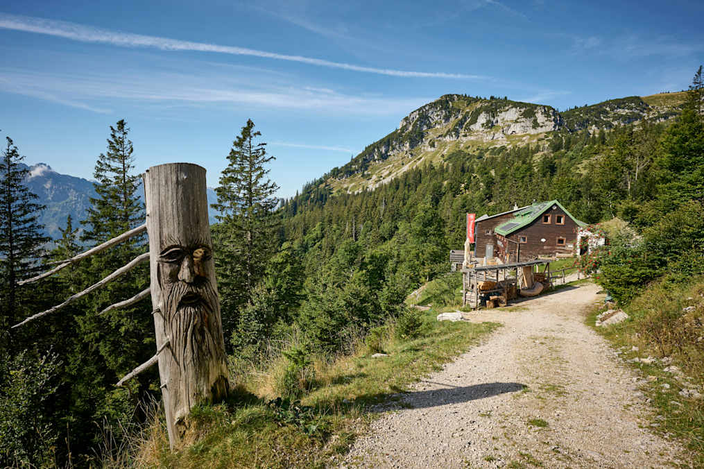 Die Steyrerhütte auf 1.400 m Höhe