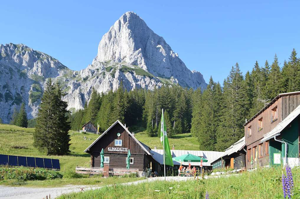 Die Klinkehütte im Gesäuse
