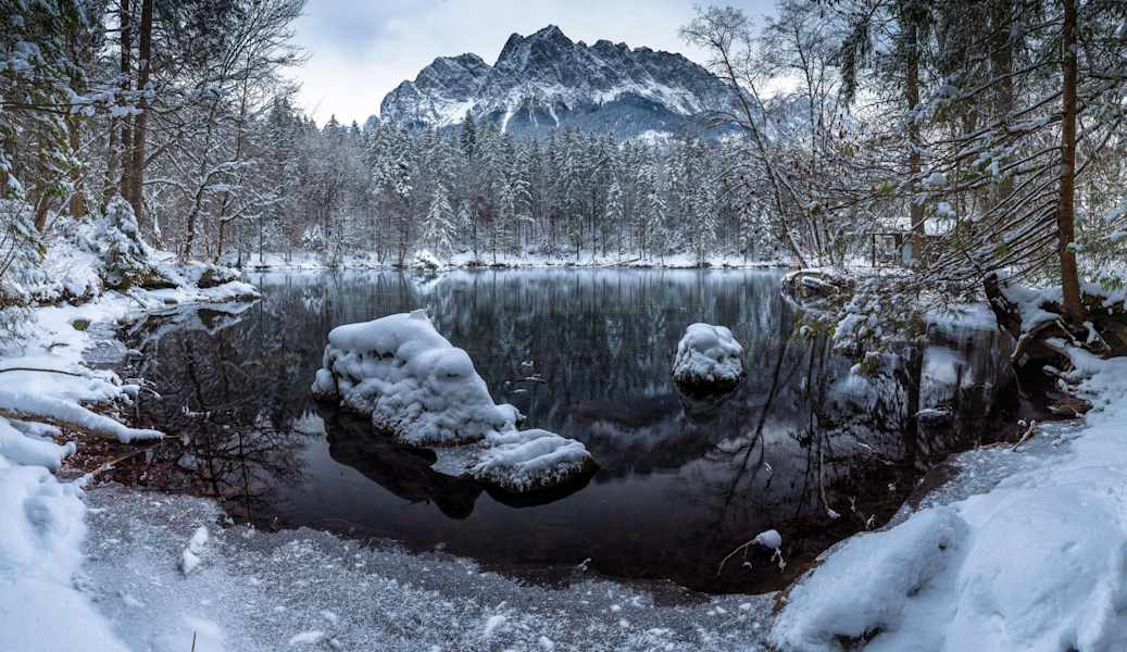 Oberbayern Garmisch Winter