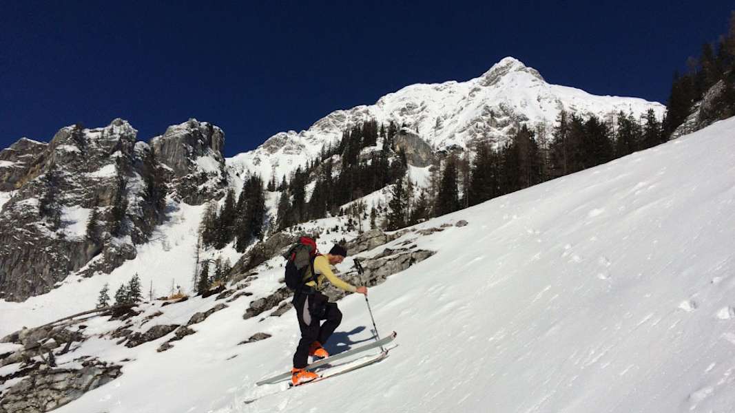 Gesäuse-Berge: Skitour auf den Scheiblingstein in den Haller Mauern