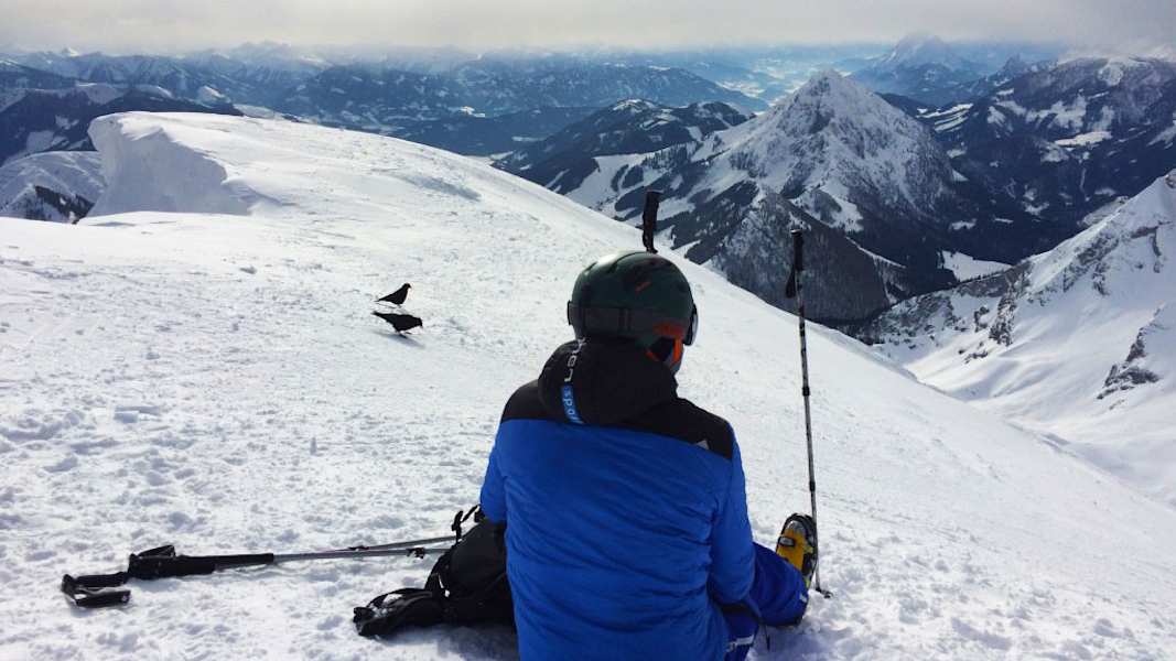 Gesäuse-Berge: Skitour auf den Scheiblingstein in den Haller Mauer