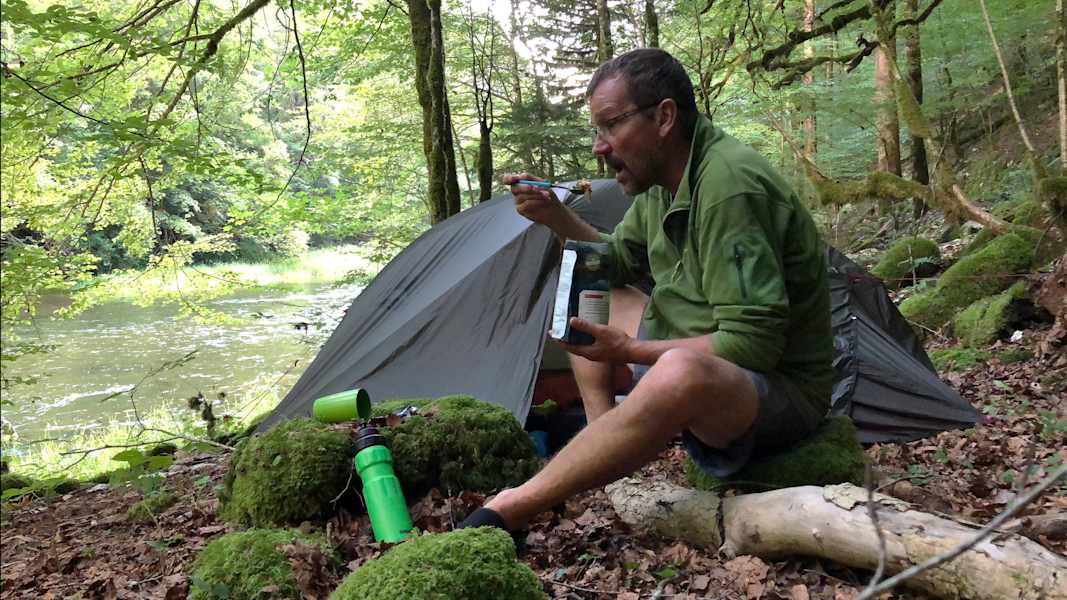 Zwei Schnauzer durchwandern die Schweiz