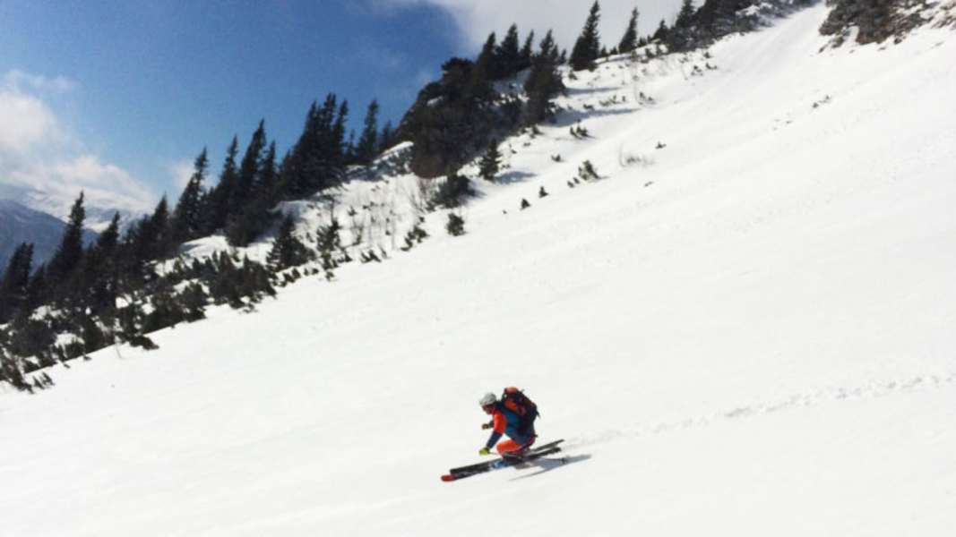 Skitour auf den Waxriegel am Schneeberg: Abfahrt über die „Kuhplagge“