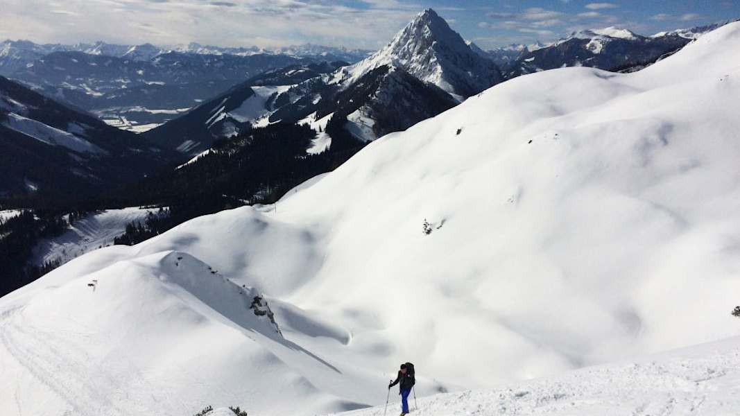 Gesäuse-Berge: Skitour auf den Scheiblingstein in den Haller Mauern