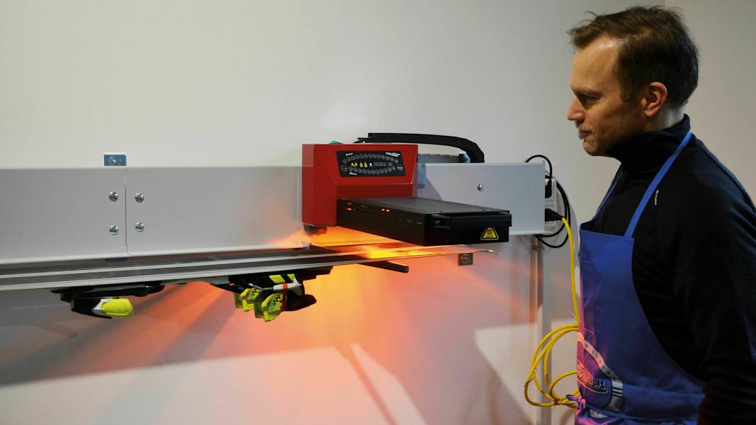 Skiservice: Infrarotanlage