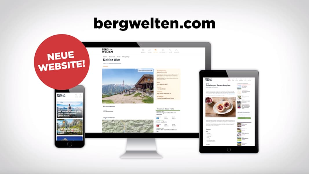 Bergwelten.com - jetzt für alle Geräte optimiert