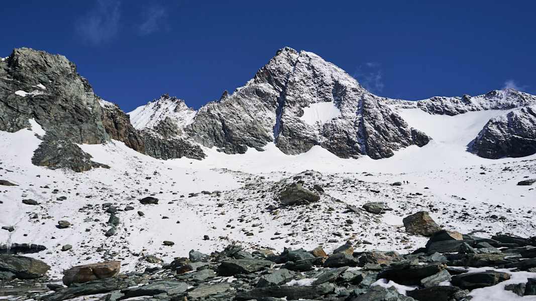 Der Gipfel unserer Wahl rückt langsam näher; der Großglockner