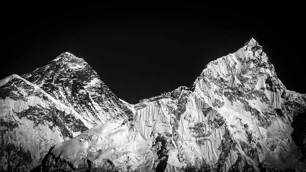 Himalaya in Schwarzweiß