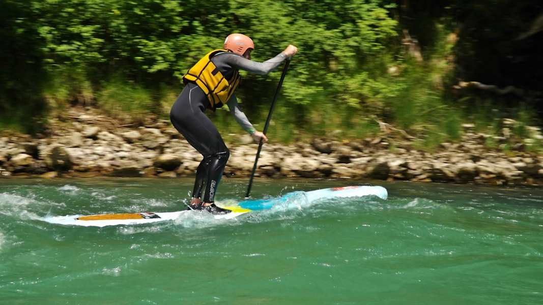 Auf der Saalach bei Schneitzelreuth