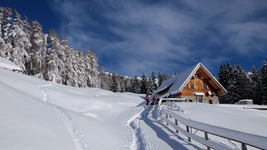 Karawanken: Skitour auf den Dovška Baba in Slowenien