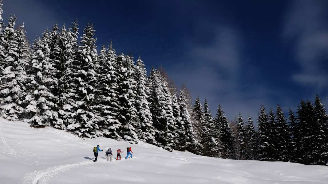 Aufstieg: Skitour auf den Dovška Baba in Slowenien