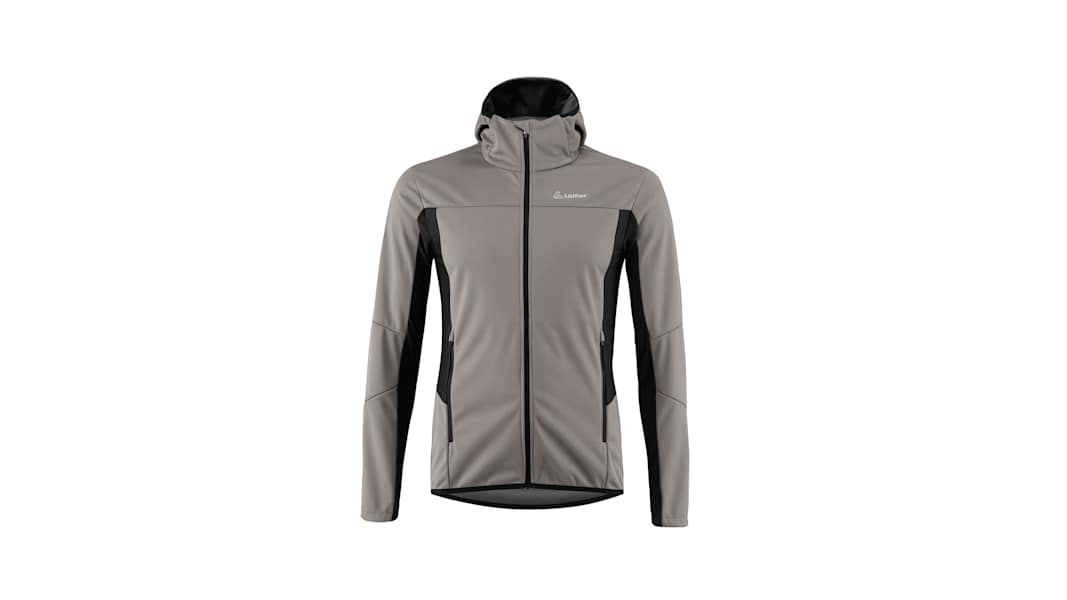 Die Hooded Jacket North AB Light von Löffler für Herren in der Farbe Nickel.