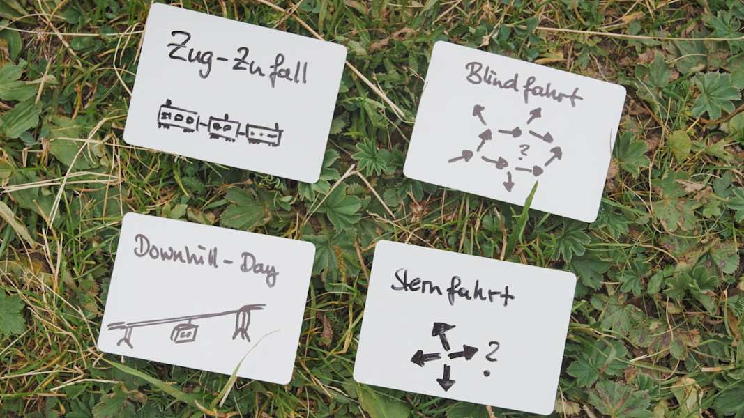 Wohin ihr Biketrip im Home of Trails am nächsten Tag gehen sollte, entschieden die Karten für sie.