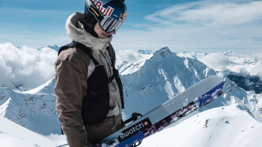 Wintersportler in Lenzerheide