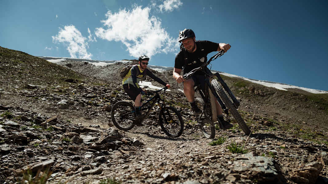 Während in den steinigen Passagen technisches Können gefragt war.
