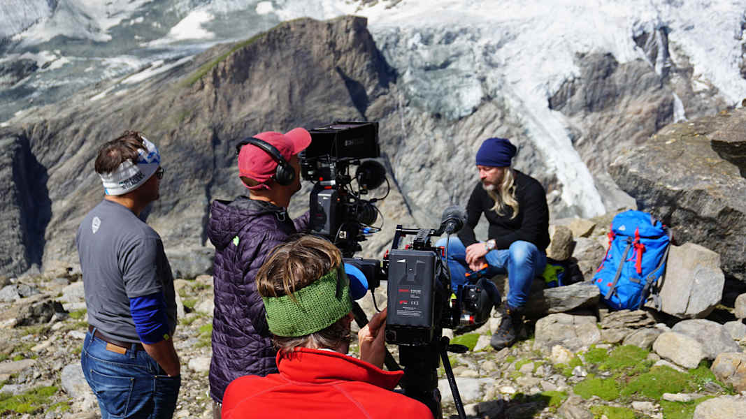 Bergwelten ServusTV Großglockner Dreharbeiten Pasterze