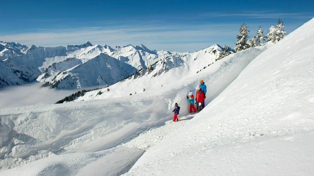 Winterwandern im Kleinwalsertal in Vorarlberg
