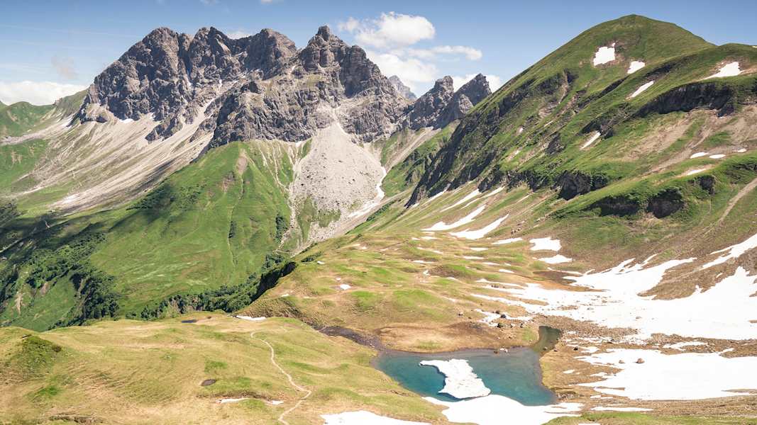 Vorbei am Eissee – alpine Laufstrecken mit beeindruckender Kulisse