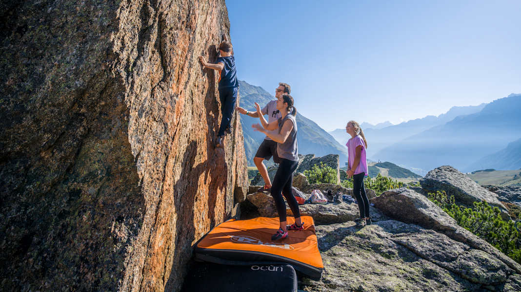 Hände hoch und ab in die Wand: Für Kletterer hat das Paznaun einiges zu bieten.