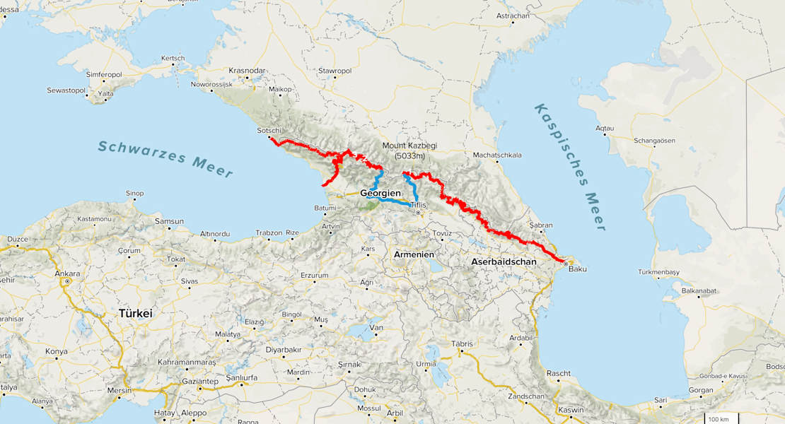 Ana Zirner Kaukasus von Ost nach West