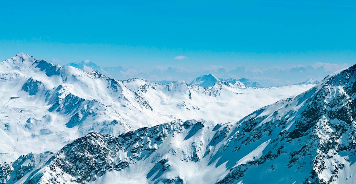 Ausblick vom Gaislachkogel in Sölden