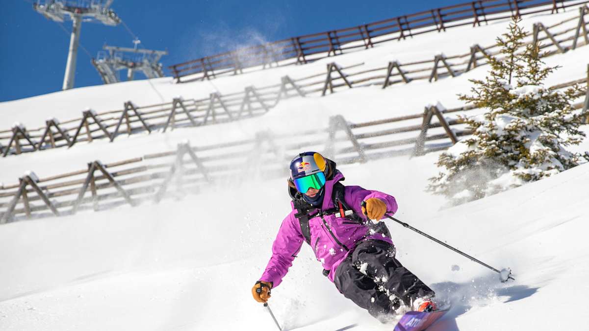 Arianna Tricomi beim Freeriden