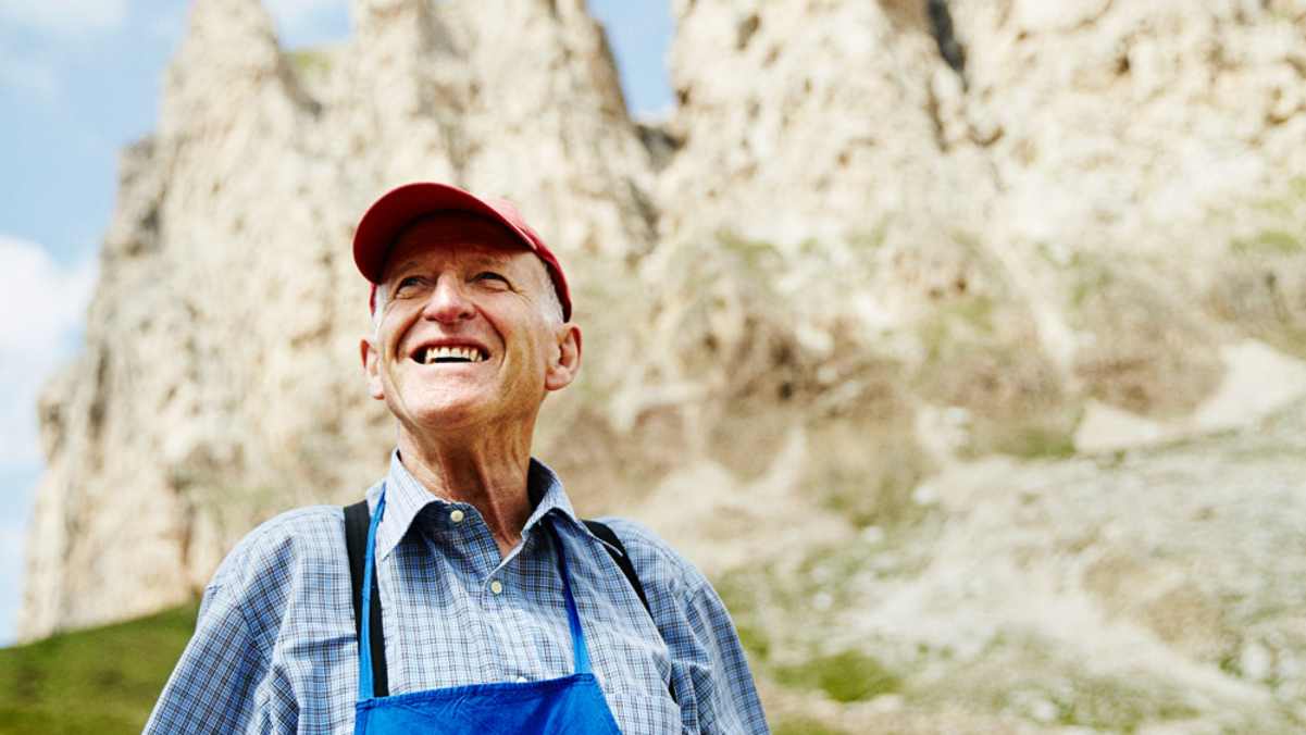Max Aichner, eine Legende in der Region, baute das Schutzhaus Tierser Alpl.