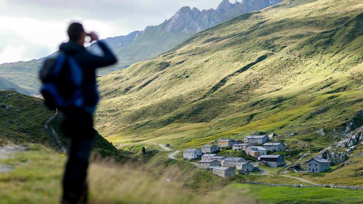 Blick auf die Jagdhausalm im Defereggental