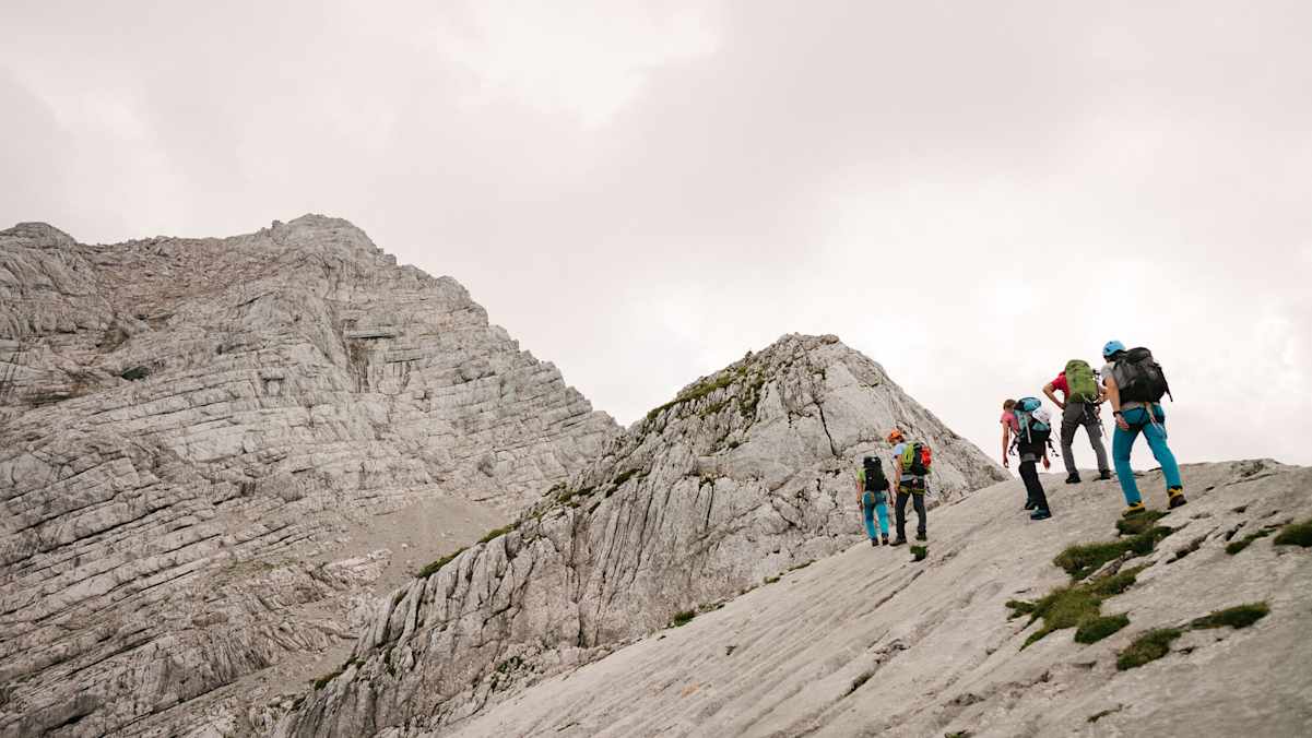 Klettertour auf das Hochtor (2.369 m) im Gesäuse