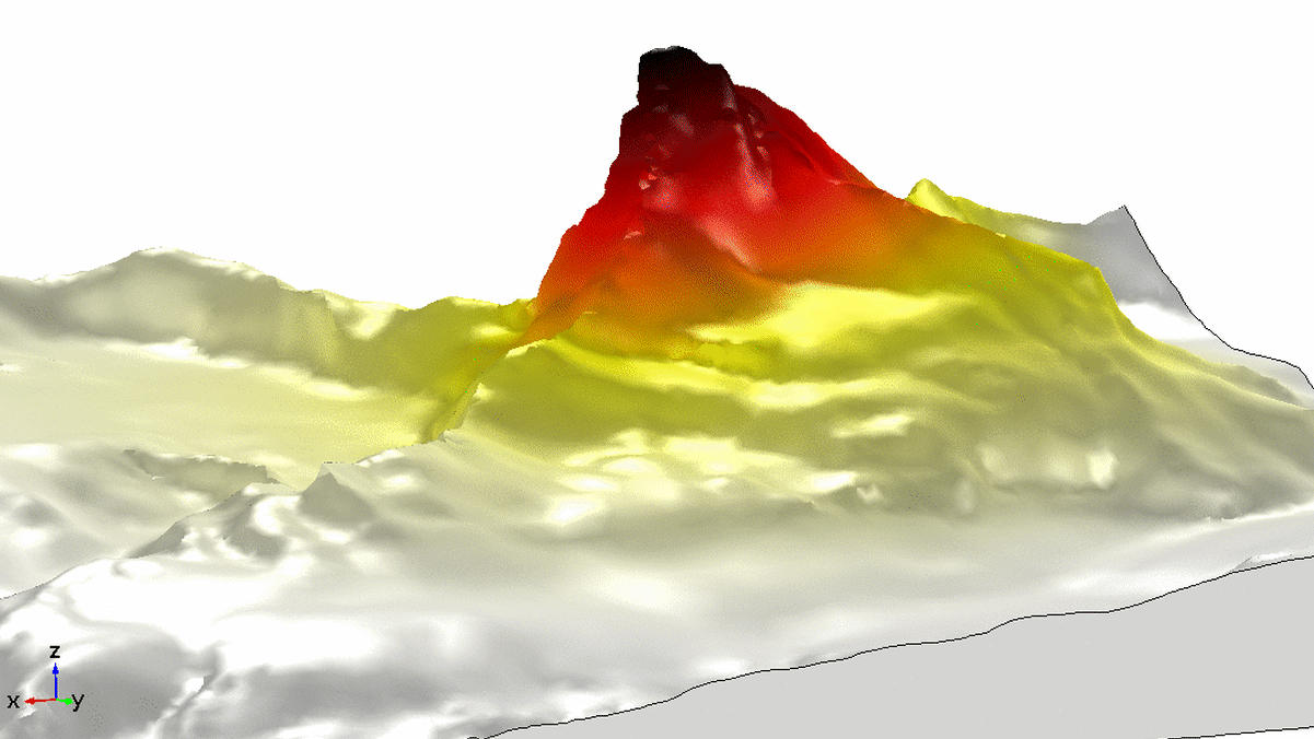 Matterhorn schwingt hin und her
