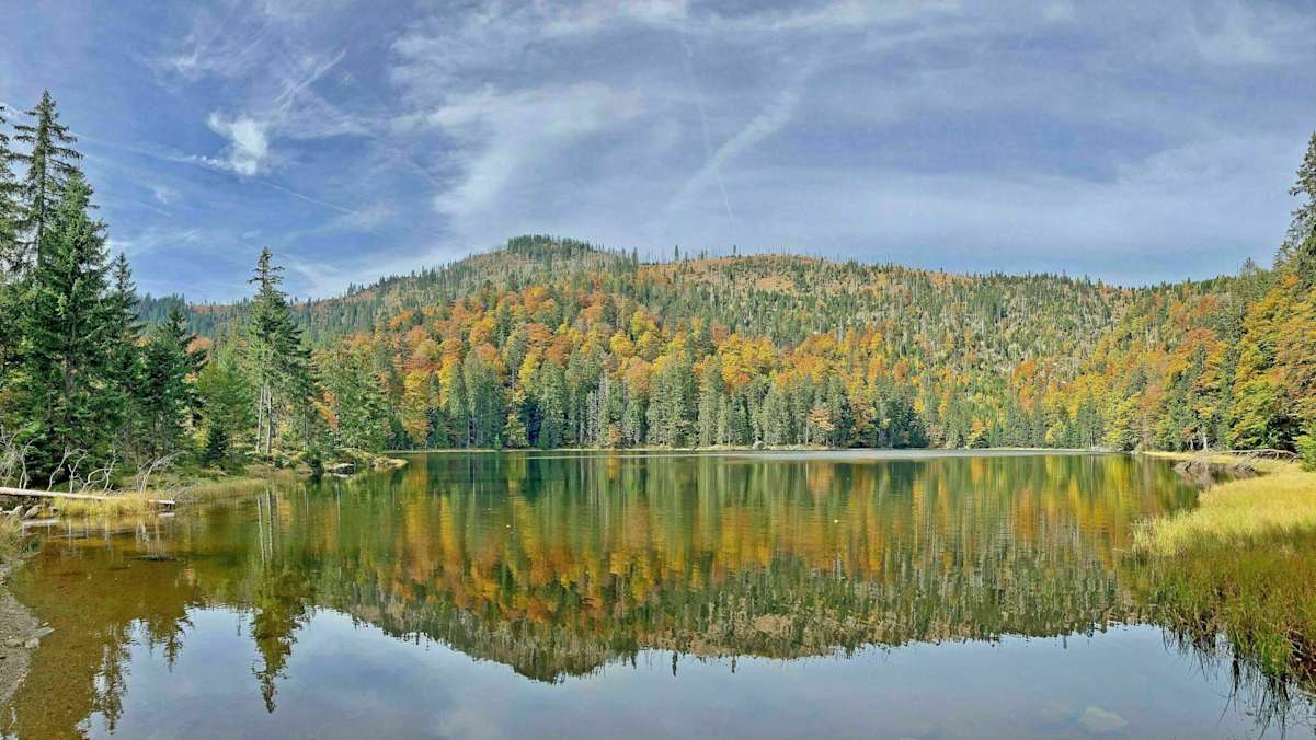 Der Rachelsee im Herbst