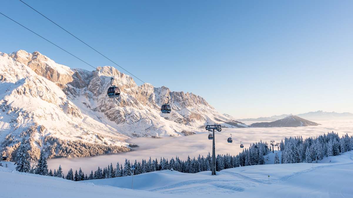 Das Skigebiet Hochkönig besticht durch seine traumhafte Bergkulisse.