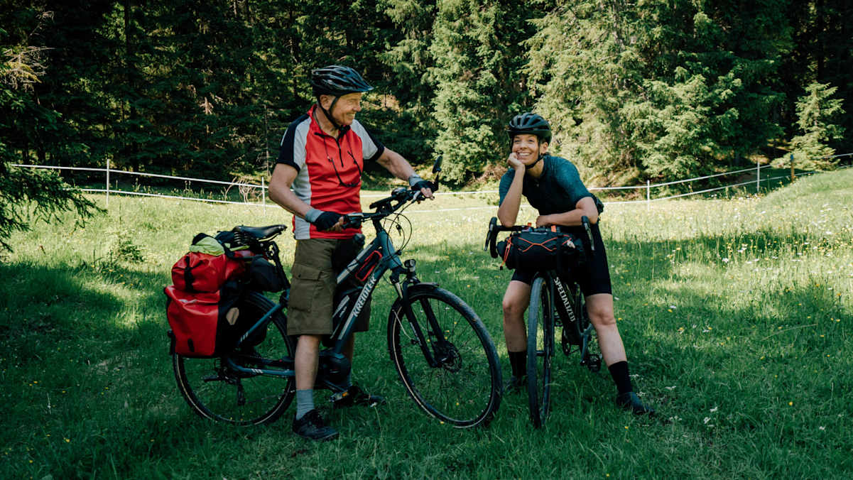 Von Isarradweg bis Allgäu-Rundtour: Ankes Vater macht auch mit 82 noch Mehrtagestouren mit Gepäck