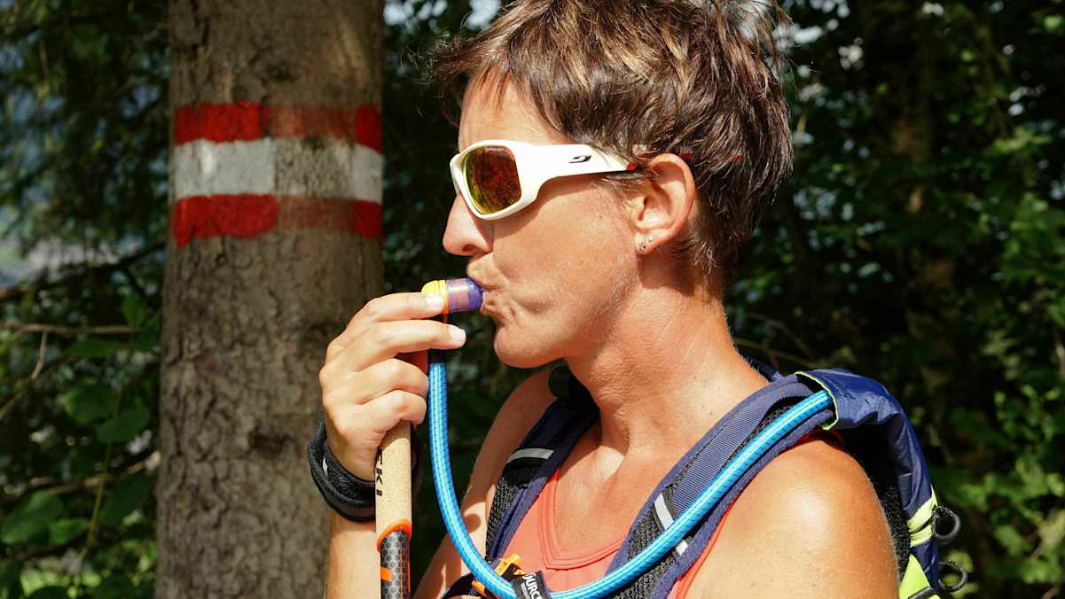 Integriertes Trinksystem: Trinkblase