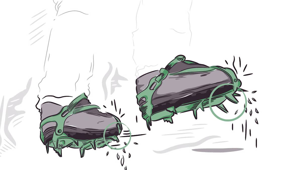 Richtig Gehen mit Steigeisen: Frontalzackentechnik