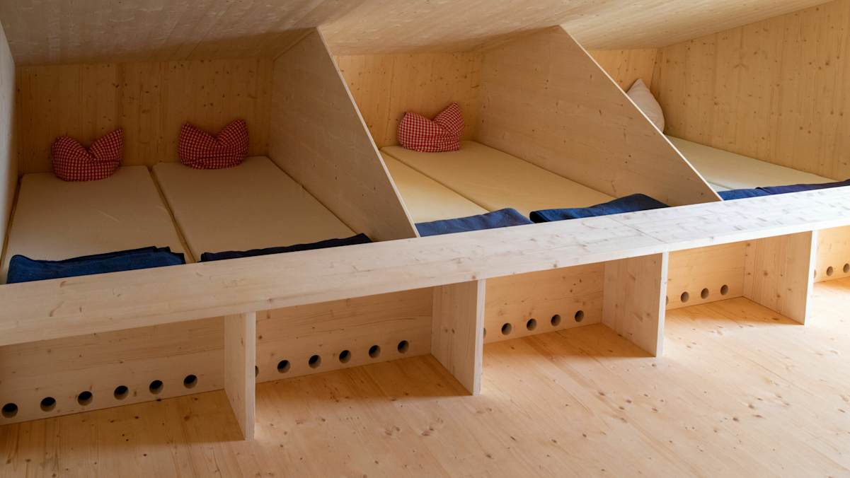 Lagerplätze auf der Totalphütte in Vorarlberg