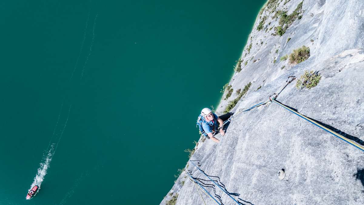 Klettertour Seenot Wolfangsee Bergwelten