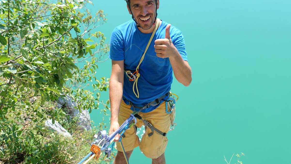 Klettertour Seenot Wolfangsee Bergwelten