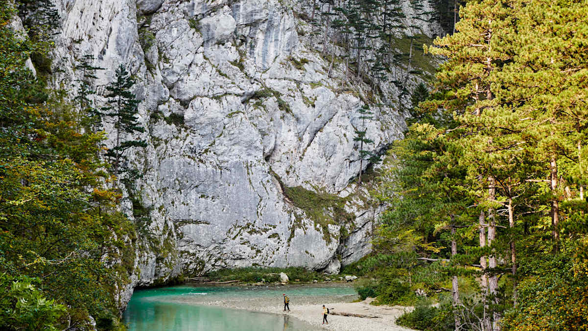 Wo das Wiener Wasser herkommt – am Ufer der Schwarza.