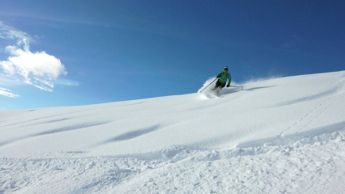 Abfahrt vom Wieserhörndl