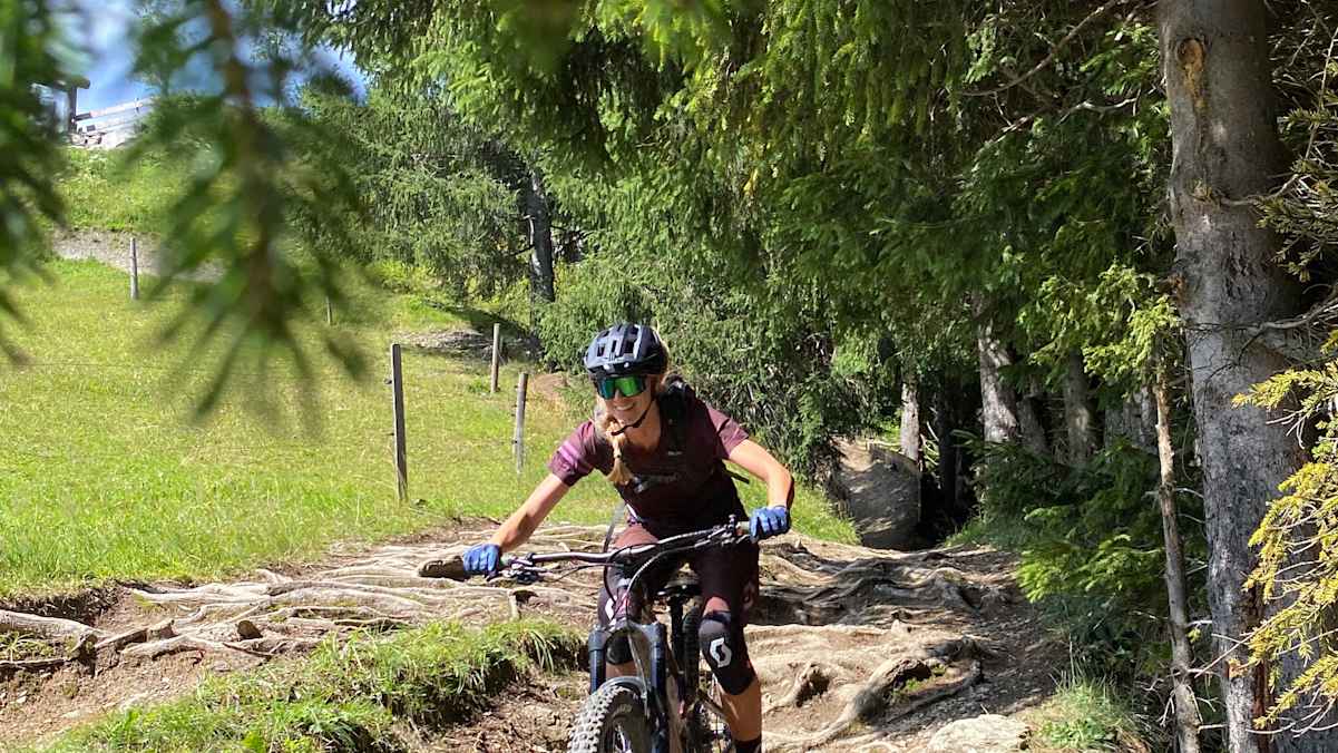Biker auf der Pro-Line in Saalbach