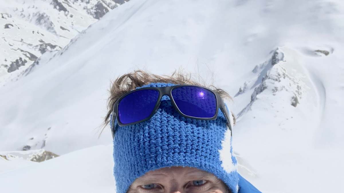  Ein schnelles Selfie während einer Skitour in der Silvretta. 