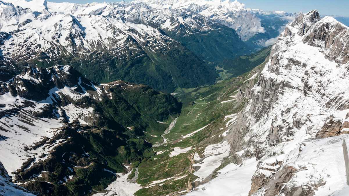 Blick vom Titlis aufs Wendental